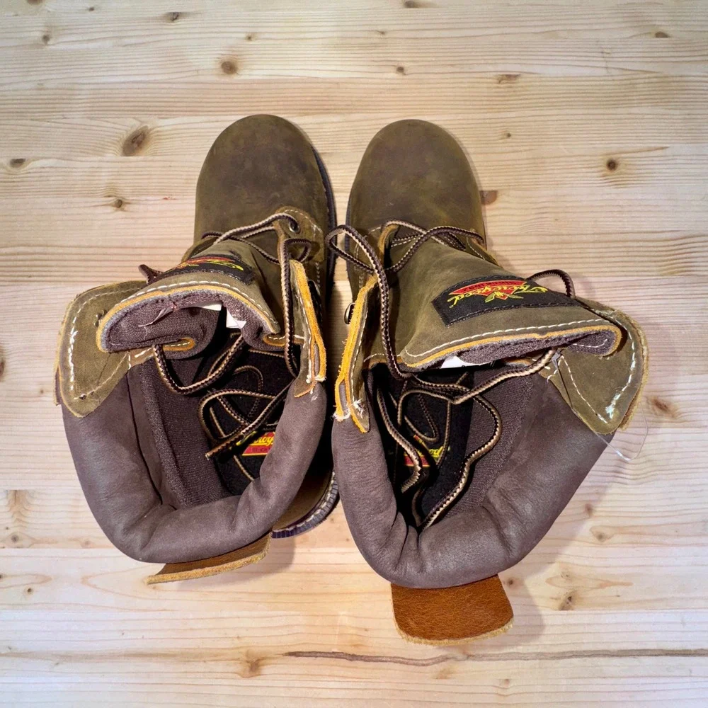 Thorogood 804-4144 Waterproof Work Boots Size 9D EH‎ SR Steel Toe ASTM